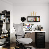 Homall Office Desk Chair with Flip Arms,Mid Back Mesh Computer Chair Swivel Task Chair with Ergonomic with Lumbar Support