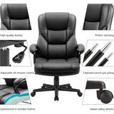 Homall Office Chair Exectuive Chair High Back Adjustable Managerial Home Desk Chair, Swivel Computer PU Leather Chair with Lumbar Support
