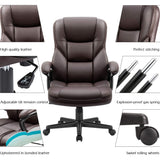 Homall Office Chair Exectuive Chair High Back Adjustable Managerial Home Desk Chair, Swivel Computer PU Leather Chair with Lumbar Support