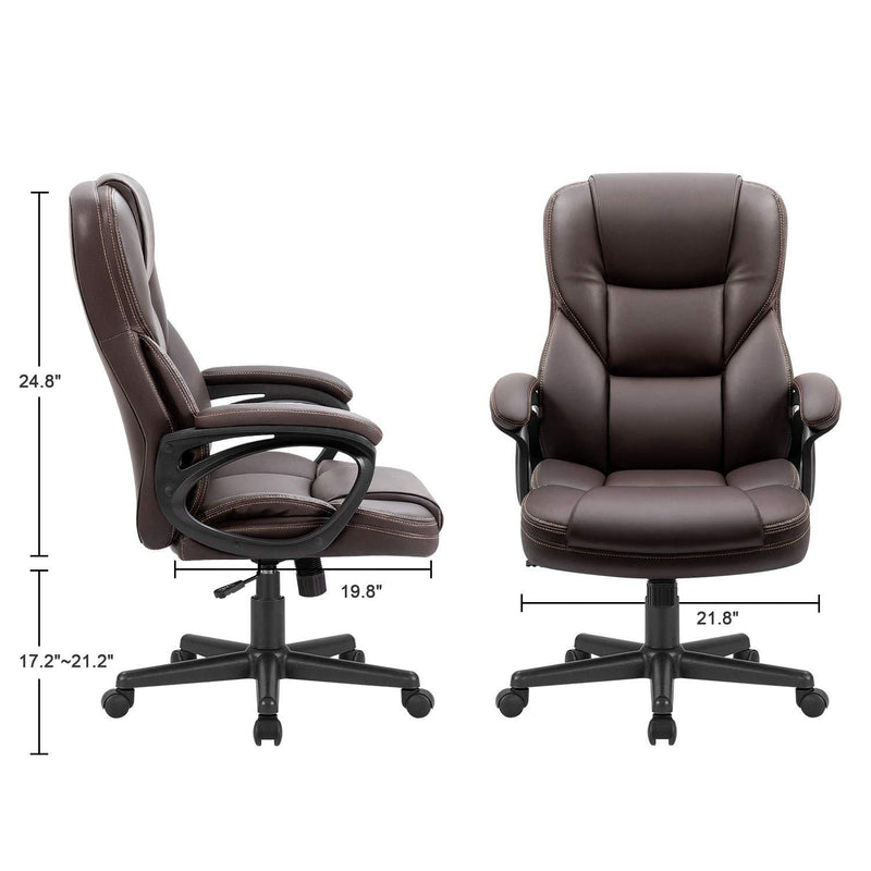 Homall Office Chair Exectuive Chair High Back Adjustable Managerial Home Desk Chair, Swivel Computer PU Leather Chair with Lumbar Support