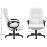 Homall Office Chair Exectuive Chair High Back Adjustable Managerial Home Desk Chair, Swivel Computer PU Leather Chair with Lumbar Support