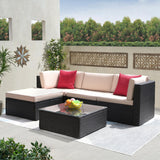 Homall  Patio Furniture Set 5 Pcs Outdoor Furniture with Ottoman