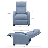 Homall Massage Recliner Chair Fabric Living Room Chair Home Theater Seating
