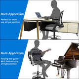 Homall Drafting Chair Office Chair Executive Computer Standing Desk Chair with Flip-up Armrests, Lockable Wheels and Adjustable Footrest Ring