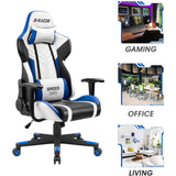 Homall Gaming Chair S-racer Chair Ergonomic High Back Computer Chair PU Leather Racing Chair-