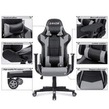 Homall Gaming Chair Racing Chair Computer Desk Chair with Headrest and Lumbar Support