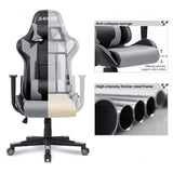 Homall Gaming Chair Racing Chair Computer Desk Chair with Headrest and Lumbar Support