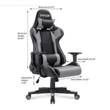Homall Gaming Chair Racing Chair Computer Desk Chair with Headrest and Lumbar Support