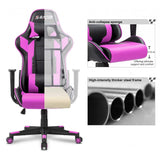 Homall Gaming Chair Racing Chair Computer Desk Chair with Headrest and Lumbar Support