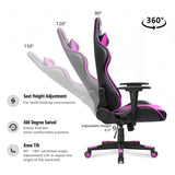 Homall Gaming Chair Racing Chair Computer Desk Chair with Headrest and Lumbar Support