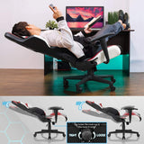 Homall Gaming Chair S-racer Chair Ergonomic High Back Computer Chair PU Leather Racing Chair-