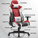 Homall Gaming Chair S-racer Chair Ergonomic High Back Computer Chair PU Leather Racing Chair-