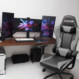 Homall Gaming Chair Office Chair High Back Racing Computer Chair PU Leather Adjustable Seat Height Swivel Chair Ergonomic Executive Chair with Headrest