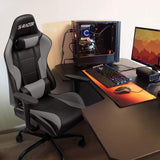 Homall Gaming Chair Office Chair High Back Racing Computer Chair PU Leather Adjustable Seat Height Swivel Chair Ergonomic Executive Chair with Headrest