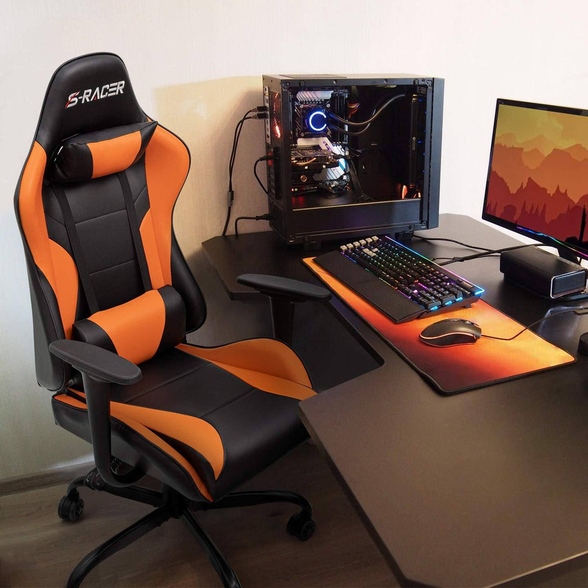 Homall Gaming Chair High Back Sracer Racing PU Leather Homall Gaming Chair High Back Sracer Racing PU Leather