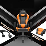 Homall Gaming Chair Office Chair High Back Racing Computer Chair PU Leather Adjustable Seat Height Swivel Chair Ergonomic Executive Chair with Headrest
