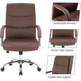 Homall High Back Office Chair Conference Leather Executive Chair, Adjustable Ergonomic Swivel Task Chair with Lumbar Support & Padded Armrest