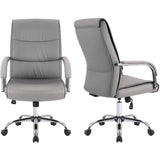 Homall High Back Office Chair Conference Leather Executive Chair, Adjustable Ergonomic Swivel Task Chair with Lumbar Support & Padded Armrest