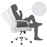 Homall High Back Office Chair Conference Leather Executive Chair, Adjustable Ergonomic Swivel Task Chair with Lumbar Support & Padded Armrest