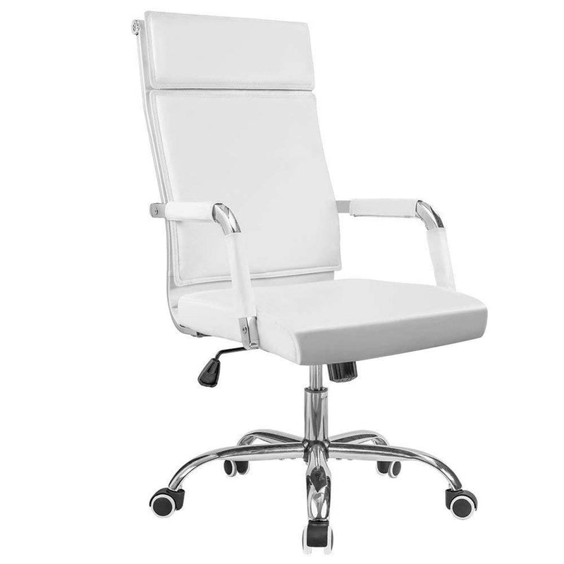 Homall Office Desk Chair Mid-Back Computer Chair Leather Executive Adjustable Swivel Task Chair Conference Chair with Armrests