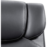 Homall Mid Back Office Chair Swivel Computer Task Chair with Armrest Ergonomic Leather Padded Executive Desk Chair with Lumbar Support