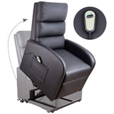 Homall Power Lift Recliner Chair  PU Leather Recliner Lift Assist for Elderly