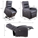 Homall Power Lift Recliner Chair  PU Leather Recliner Lift Assist for Elderly