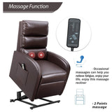 Homall Power Lift Recliner Chair  PU Leather Recliner Lift Assist for Elderly
