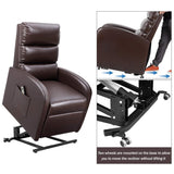 Homall Power Lift Recliner Chair  PU Leather Recliner Lift Assist for Elderly