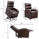 Homall Power Lift Recliner Chair  PU Leather Recliner Lift Assist for Elderly