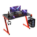 Homall 44in Gaming Desk Z Shaped PC Gaming Table Home Office Workstation