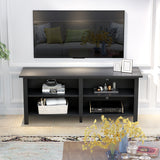 Hoamll TV Stand Wood TV Console Industrial Entertainment Center with Storage Cabinets