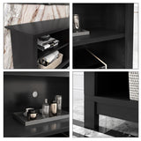 Hoamll TV Stand Wood TV Console Industrial Entertainment Center with Storage Cabinets