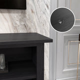 Hoamll TV Stand Wood TV Console Industrial Entertainment Center with Storage Cabinets
