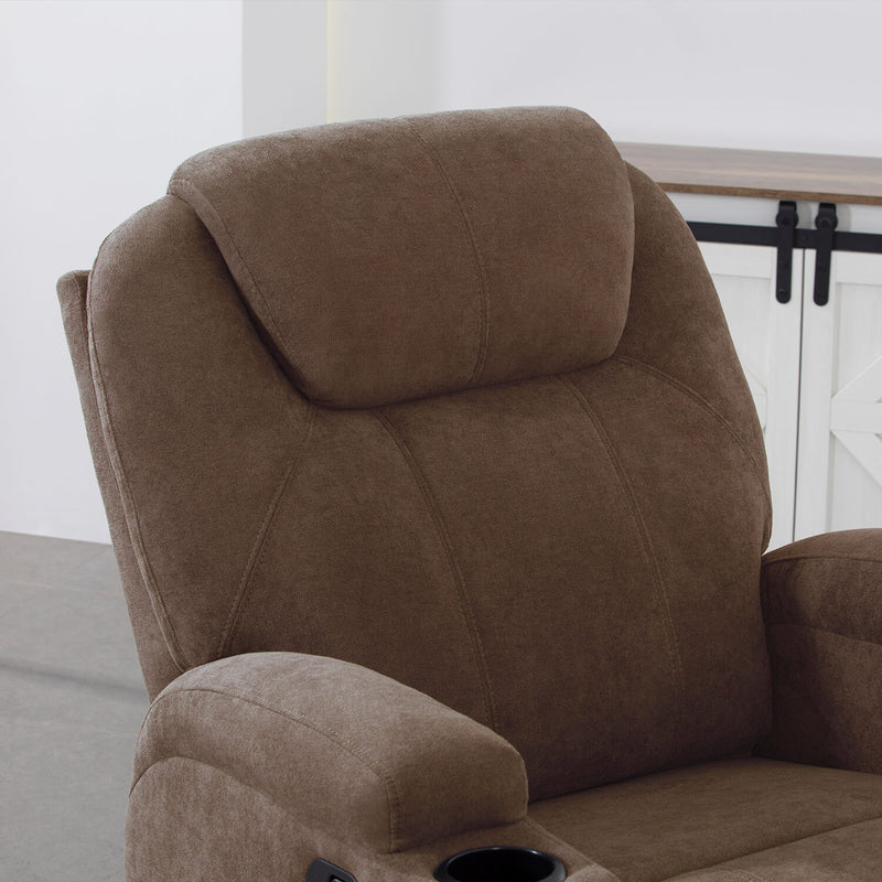 Homall 360° Fabric Swivel Rocker Recliner, Electric Massage Recliner Chair