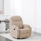 Homall 360° Fabric Swivel Rocker Recliner, Electric Massage Recliner Chair