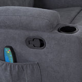 Homall 360° Fabric Swivel Rocker Recliner, Electric Massage Recliner Chair