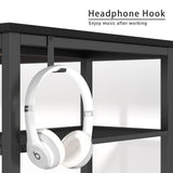 Homall 48in Home Office Desk Study Writing Computer Desk with Removable Storage Shelves