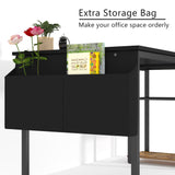 Homall 48in Home Office Desk Study Writing Computer Desk with Removable Storage Shelves