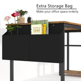 Homall 48in Home Office Desk Study Writing Computer Desk with Removable Storage Shelves