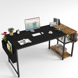 Homall 48in Home Office Desk Study Writing Computer Desk with Removable Storage Shelves