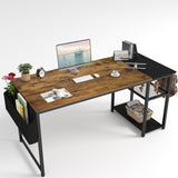 Homall 48in Home Office Desk Study Writing Computer Desk with Removable Storage Shelves