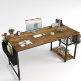 Homall 48in Home Office Desk Study Writing Computer Desk with Removable Storage Shelves