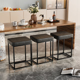 Homall Backless Modern Square Bar tools, 24Counter Height Island Chairs, Set of 2