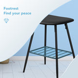 Homall Backless Saddle Seat Barstools Kitchen Counter Bar Stool, Set of 2