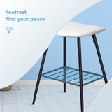 Homall Backless Saddle Seat Barstools Kitchen Counter Bar Stool, Set of 2