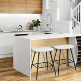 Homall Backless Saddle Seat Barstools Kitchen Counter Bar Stool, Set of 2
