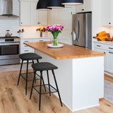 Homall Backless Saddle Seat Barstools Kitchen Counter Bar Stool, Set of 2