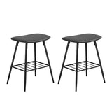 Homall Backless Saddle Seat Barstools Kitchen Counter Bar Stool, Set of 2