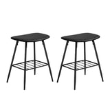 Homall Backless Saddle Seat Barstools Kitchen Counter Bar Stool, Set of 2